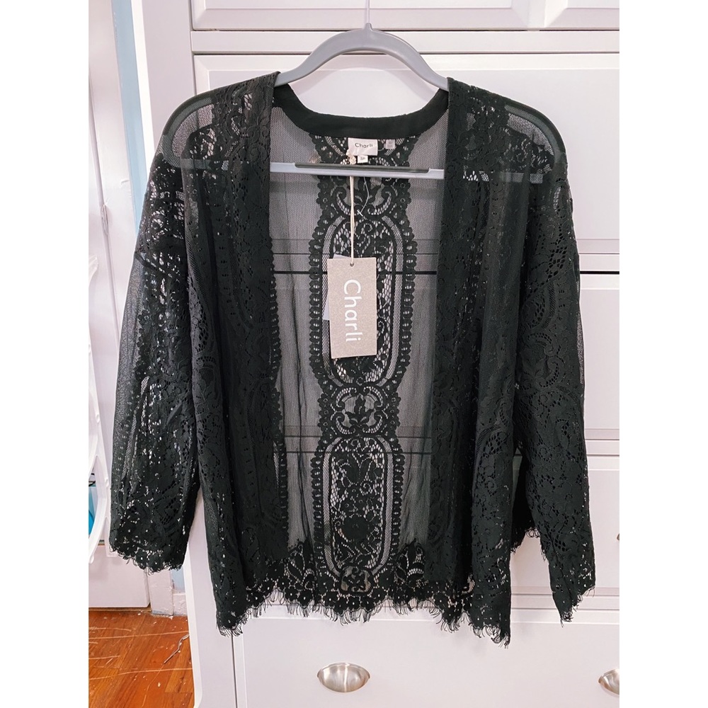 Black Lace Cardigan